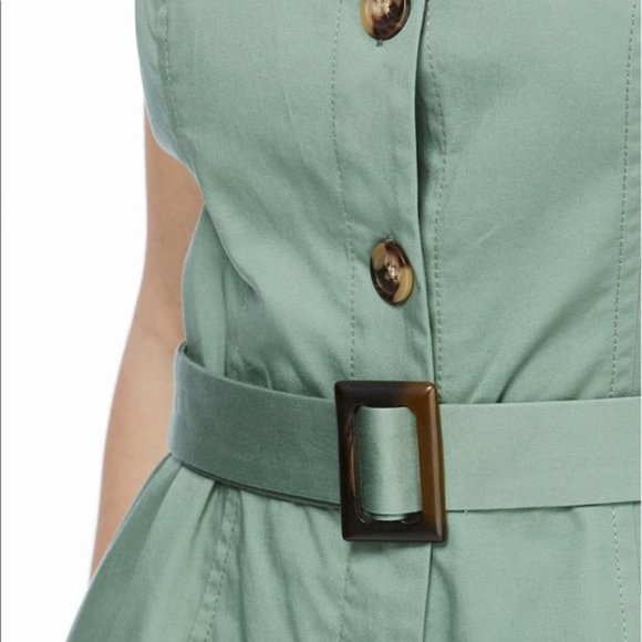 Gal Meets Glam  “Leonie” Belted Jumper in Moss - Size US 4 - Picture 4 of 5